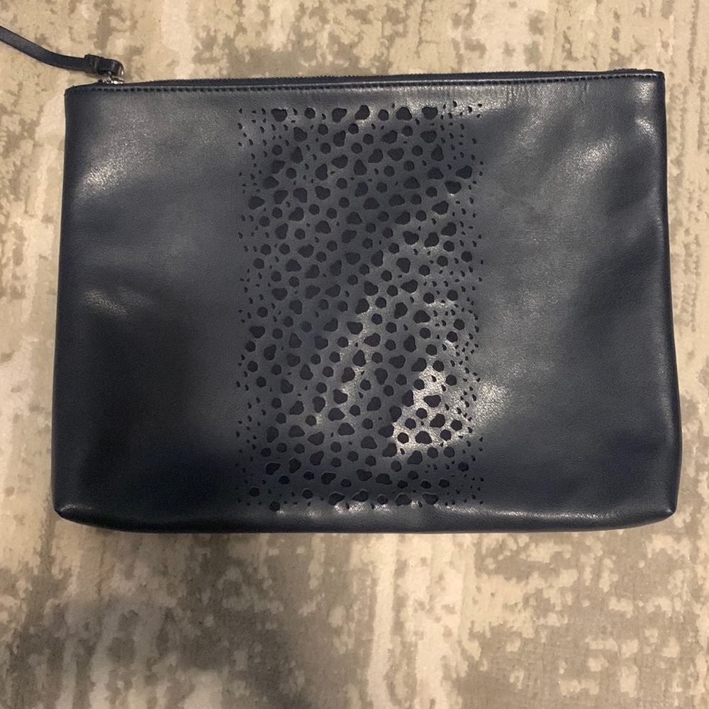 Banana Republic Navy Blue Zipper Pouch